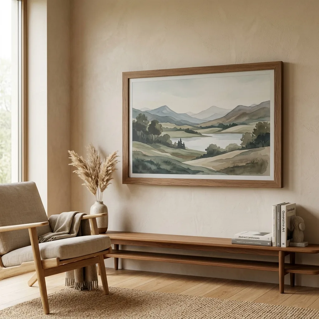 Aurevian Color Canvas in a calm interior